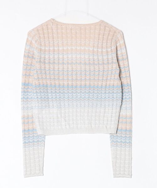 Guess（ゲス）の「ROSALYN Shoulder Sweater カーディガン（カーディガン/ボレロ・レディース・ピンク/ライトブルー・LARGE/MEDIUM/SMALL/X-SMALL）」の8枚目の写真