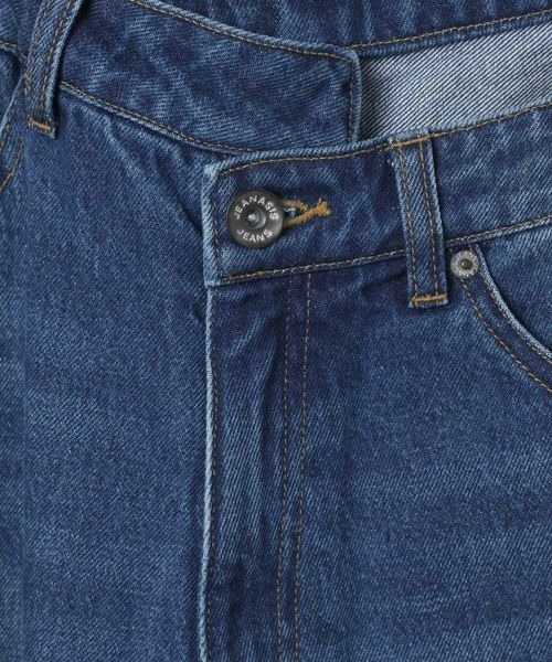 JEANASIS(ジーナシス)の「アシメウエストワイドデニム/669764(デニムパンツ・レディース・ブラウン/ライトブルー/ブラック/ブルー・MEDIUM/SMALL)」の15枚目の写真