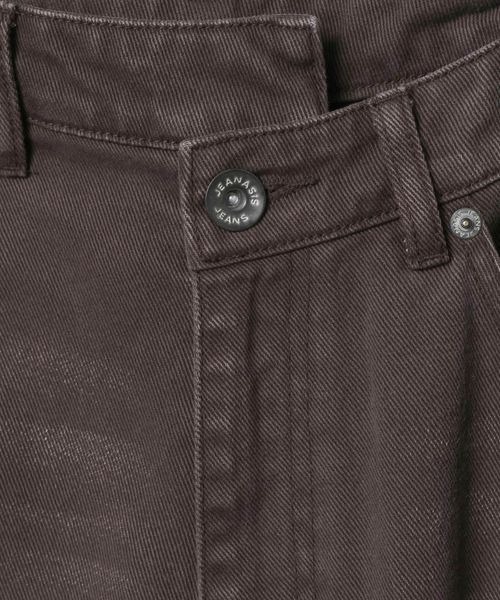 JEANASIS(ジーナシス)の「アシメウエストワイドデニム/669764(デニムパンツ・レディース・ブラウン/ライトブルー/ブラック/ブルー・MEDIUM/SMALL)」の13枚目の写真