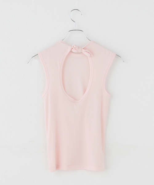 babaco（ババコ）の「babaco/ババコ cotton back tied sleeve tee BA01-CR77（Tシャツ/カットソー・レディース・ピンク・FREE）」の9枚目の写真
