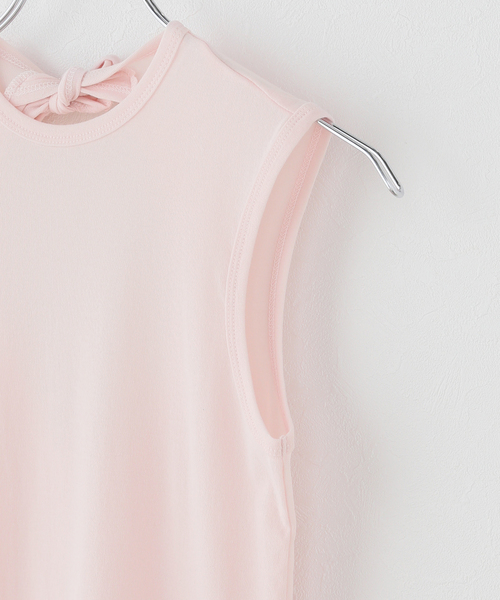 babaco（ババコ）の「babaco/ババコ cotton back tied sleeve tee BA01-CR77（Tシャツ/カットソー・レディース・ピンク・FREE）」の8枚目の写真