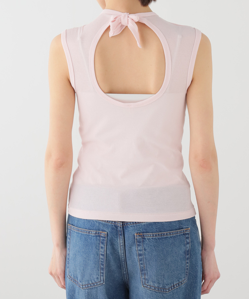 babaco（ババコ）の「babaco/ババコ cotton back tied sleeve tee BA01-CR77（Tシャツ/カットソー・レディース・ピンク・FREE）」の10枚目の写真