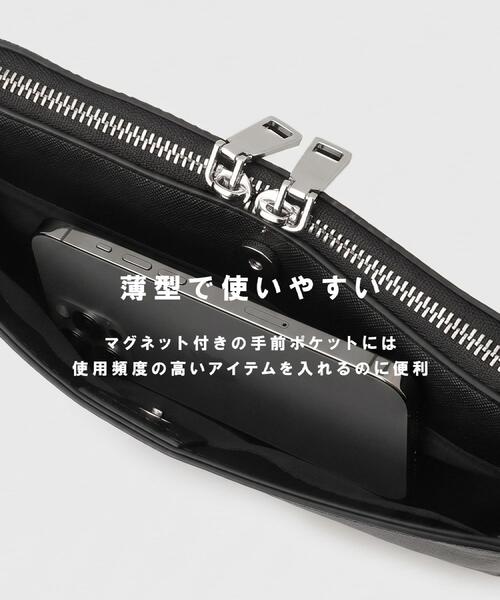 tk.TAKEO KIKUCHI（ティーケータケオキクチ）の「フラットショルダーバッグ（ショルダーバッグ・メンズ・ホワイト系7/ブラック系/ブラック系4/ブラック・00）」の5枚目の写真