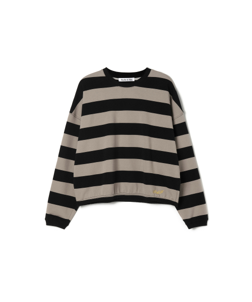 STUDIO&PARC（スタジオアンドパルク）の「Big Striped T-Shirt_Beige（スウェット・レディース・ベージュ・FREE）」の6枚目の写真
