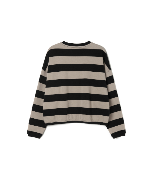 STUDIO&PARC（スタジオアンドパルク）の「Big Striped T-Shirt_Beige（スウェット・レディース・ベージュ・FREE）」の7枚目の写真