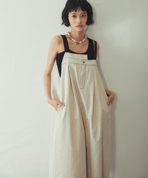 ANOTHER S（アナザーエス）の「綿ツイルアシメサロペット（サロペット/オーバーオール）」