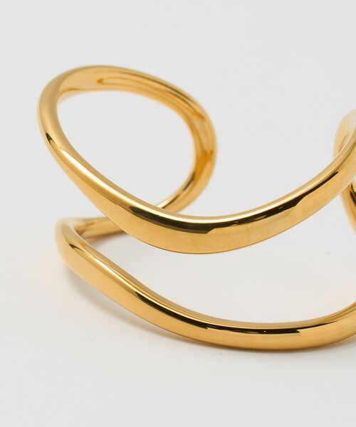 green label relaxing（グリーンレーベルリラクシング）の「ダブルライン バングル（バングル/リストバンド・レディース・ゴールド/シルバー・FREE）」の6枚目の写真