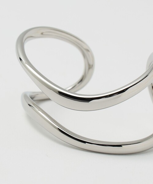 green label relaxing（グリーンレーベルリラクシング）の「ダブルライン バングル（バングル/リストバンド・レディース・ゴールド/シルバー・FREE）」の3枚目の写真