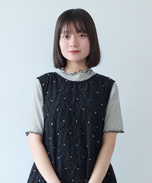 bulle de savon(ビュルデサボン)の「くしゅくしゅ dot ワンピース(ワンピース・レディース・ブラック・FREE)」の7枚目の写真