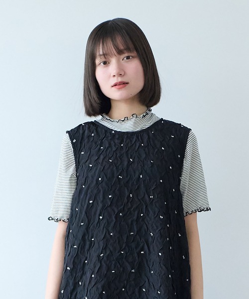 bulle de savon(ビュルデサボン)の「くしゅくしゅ dot ワンピース(ワンピース・レディース・ブラック・FREE)」の13枚目の写真