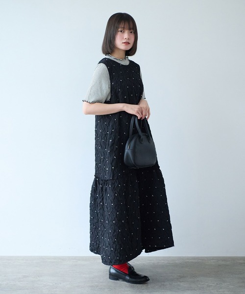 bulle de savon(ビュルデサボン)の「くしゅくしゅ dot ワンピース(ワンピース・レディース・ブラック・FREE)」の19枚目の写真