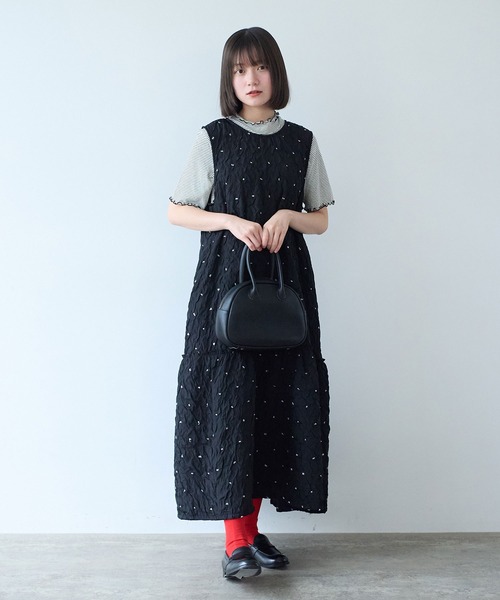 bulle de savon(ビュルデサボン)の「くしゅくしゅ dot ワンピース(ワンピース・レディース・ブラック・FREE)」の11枚目の写真