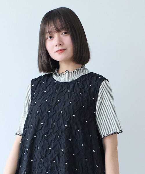 bulle de savon(ビュルデサボン)の「くしゅくしゅ dot ワンピース(ワンピース・レディース・ブラック・FREE)」の14枚目の写真