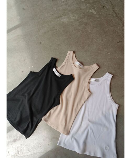 LAGUNAMOON（ラグナムーン）の「アメスリタンクトップ（タンクトップ・レディース・ブラック/ホワイト/ベージュ・FREE）」の4枚目の写真
