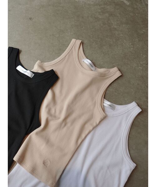LAGUNAMOON（ラグナムーン）の「アメスリタンクトップ（タンクトップ・レディース・ブラック/ホワイト/ベージュ・FREE）」の7枚目の写真