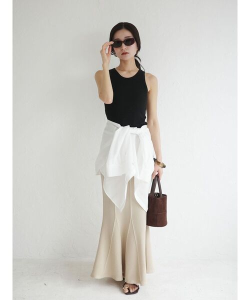 LAGUNAMOON（ラグナムーン）の「アメスリタンクトップ（タンクトップ・レディース・ブラック/ホワイト/ベージュ・FREE）」の13枚目の写真