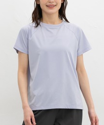 【ハニさら・アクティブウェア・吸水速乾・UVカット】アクティブ半袖Tシャツ