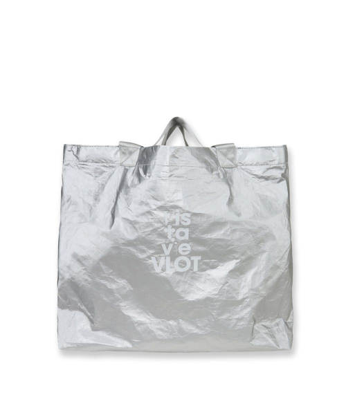 VLOT（ブロット）の「グロッシービッグショルダーバッグ[シルバー]（エコバッグ/サブバッグ・レディース・シルバー・FREE）」の4枚目の写真