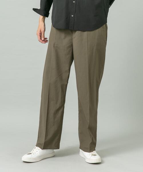 URBAN RESEARCH ROSSO MEN（アーバンリサーチロッソメン）の「『イージーケア』『XLサイズあり』アーバンリラックスリネンストレートパンツ（その他パンツ・メンズ・ネイビー/ブラック/カーキ/ベージュ・X-LARGE/LARGE/MEDIUM/SMALL）」の4枚目の写真