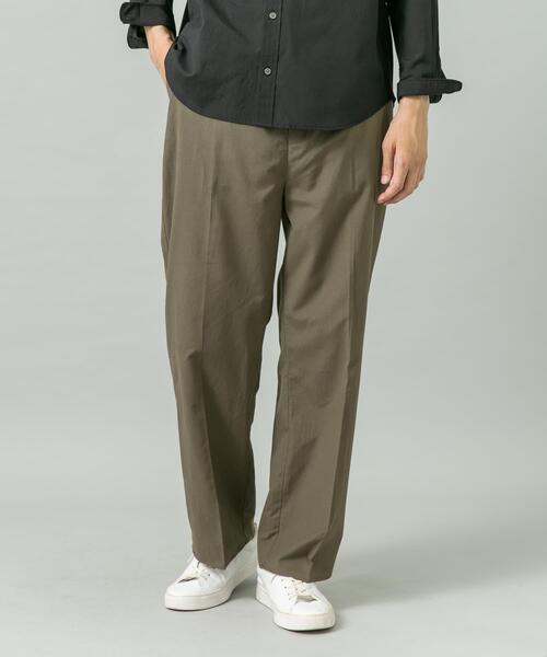 URBAN RESEARCH ROSSO MEN（アーバンリサーチロッソメン）の「『イージーケア』『XLサイズあり』アーバンリラックスリネンストレートパンツ（その他パンツ・メンズ・ネイビー/ブラック/カーキ/ベージュ・X-LARGE/LARGE/MEDIUM/SMALL）」の8枚目の写真