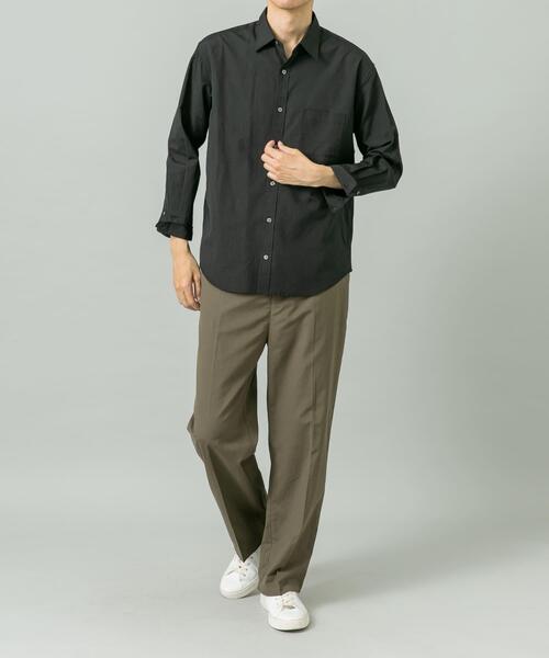 URBAN RESEARCH ROSSO MEN（アーバンリサーチロッソメン）の「『イージーケア』『XLサイズあり』アーバンリラックスリネンストレートパンツ（その他パンツ・メンズ・ネイビー/ブラック/カーキ/ベージュ・X-LARGE/LARGE/MEDIUM/SMALL）」の11枚目の写真