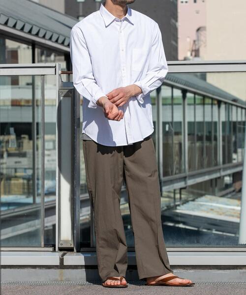 URBAN RESEARCH ROSSO MEN(アーバンリサーチロッソメン)の「『イージーケア』『XLサイズあり』アーバンリラックスリネンストレートパンツ(その他パンツ・メンズ・ネイビー/ブラック/カーキ/ベージュ・X-LARGE/LARGE/MEDIUM/SMALL)」の9枚目の写真
