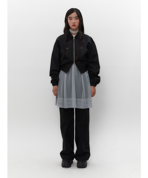 TUOMIO（トゥオミオ）の「RUFFLE BOMBER JACKET [BLACK]（ブルゾン・レディース・その他・1/2）」の6枚目の写真