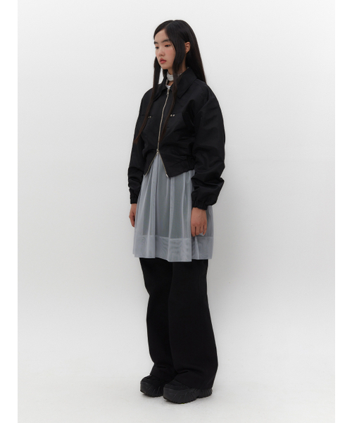 TUOMIO（トゥオミオ）の「RUFFLE BOMBER JACKET [BLACK]（ブルゾン・レディース・その他・1/2）」の5枚目の写真