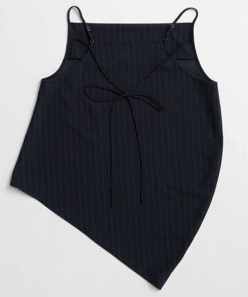 PRANK PROJECT(プランクプロジェクト)の「【2026Summer Pre-Order】ドレープキャミ / Drape Cami(キャミソール・レディース・ネイビー/ブラック・FREE)」の17枚目の写真