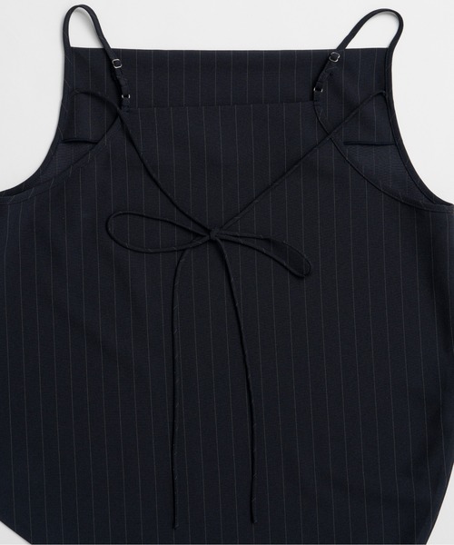 PRANK PROJECT(プランクプロジェクト)の「【2026Summer Pre-Order】ドレープキャミ / Drape Cami(キャミソール・レディース・ネイビー/ブラック・FREE)」の18枚目の写真