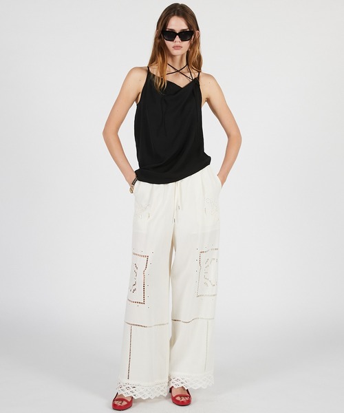 PRANK PROJECT(プランクプロジェクト)の「【2026Summer Pre-Order】ドレープキャミ / Drape Cami(キャミソール・レディース・ネイビー/ブラック・FREE)」の4枚目の写真