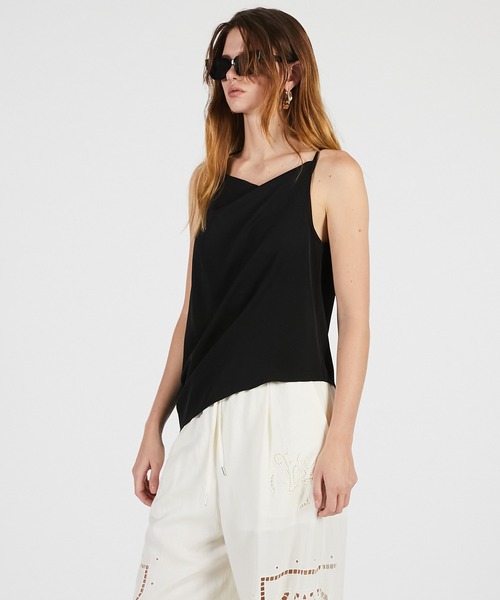 PRANK PROJECT(プランクプロジェクト)の「【2026Summer Pre-Order】ドレープキャミ / Drape Cami(キャミソール・レディース・ネイビー/ブラック・FREE)」の7枚目の写真