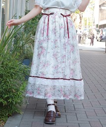 axes femme | レース×ブーケスカート(スカート)