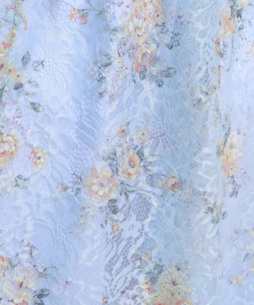 axes femme（アクシーズファム）の「レース×ブーケスカート（スカート・レディース・キナリ/サックスブルー・FREE）」の6枚目の写真