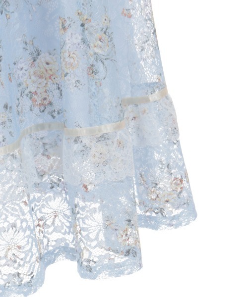 axes femme（アクシーズファム）の「レース×ブーケスカート（スカート・レディース・キナリ/サックスブルー・FREE）」の15枚目の写真