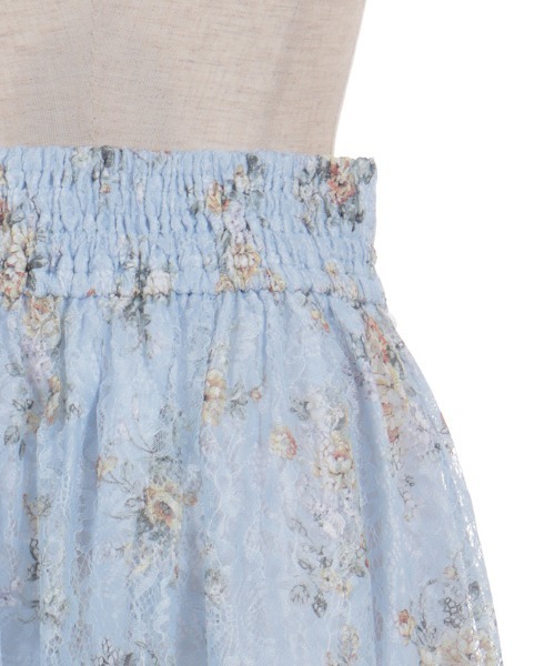 axes femme（アクシーズファム）の「レース×ブーケスカート（スカート・レディース・キナリ/サックスブルー・FREE）」の17枚目の写真