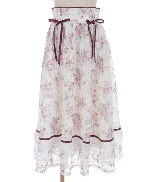 axes femme（アクシーズファム）の「レース×ブーケスカート（スカート・レディース・キナリ/サックスブルー・FREE）」の19枚目の写真