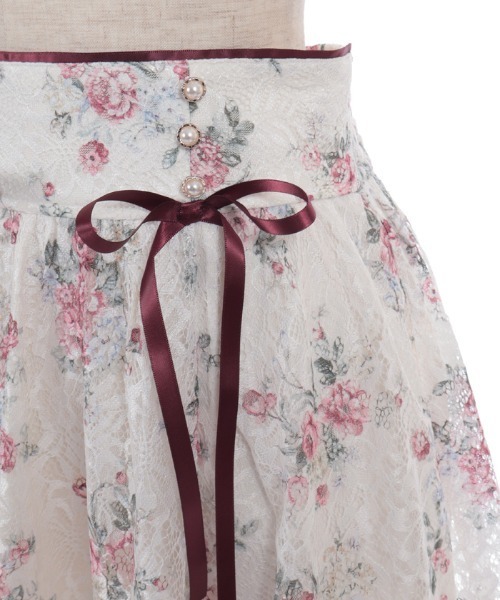 axes femme（アクシーズファム）の「レース×ブーケスカート（スカート・レディース・キナリ/サックスブルー・FREE）」の22枚目の写真