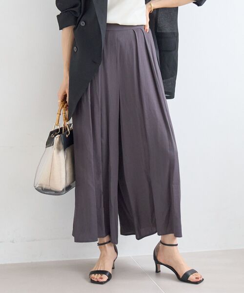 le.coeur blanc(ルクールブラン)の「リネンライクワイドパンツ(その他パンツ・レディース・ライトグリーン/チャコールグレー/モカ・38)」の17枚目の写真