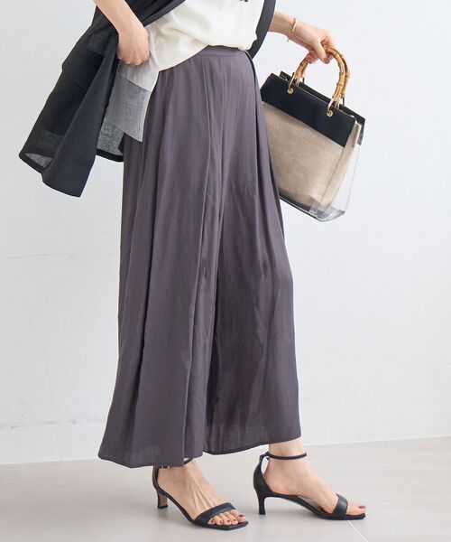 le.coeur blanc(ルクールブラン)の「リネンライクワイドパンツ(その他パンツ・レディース・ライトグリーン/チャコールグレー/モカ・38)」の18枚目の写真