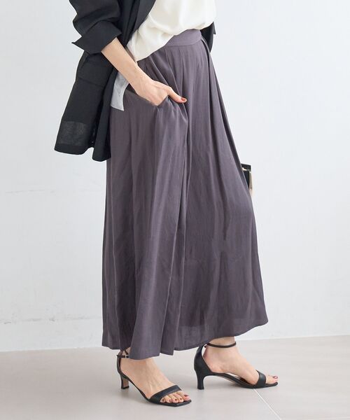 le.coeur blanc(ルクールブラン)の「リネンライクワイドパンツ(その他パンツ・レディース・ライトグリーン/チャコールグレー/モカ・38)」の19枚目の写真