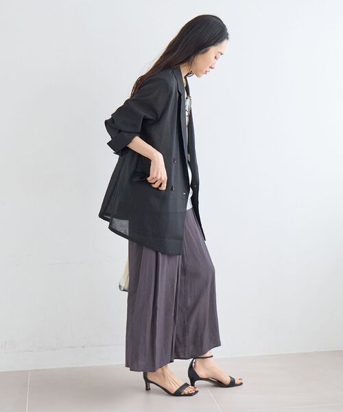 le.coeur blanc(ルクールブラン)の「リネンライクワイドパンツ(その他パンツ・レディース・ライトグリーン/チャコールグレー/モカ・38)」の22枚目の写真