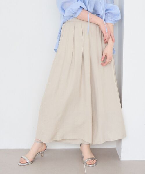le.coeur blanc(ルクールブラン)の「リネンライクワイドパンツ(その他パンツ・レディース・ライトグリーン/チャコールグレー/モカ/アイボリー・38)」の10枚目の写真