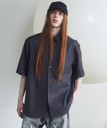UNISEX》Destroy Damage Prime-Over Ombre Check Short Sleeve Shirt