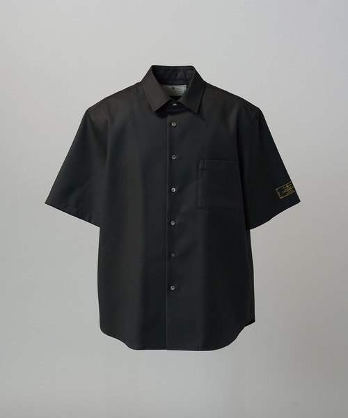 6201 美品✨ メゾンスペシャル レイルローダーシャツ 半袖 02 ブラック UNISEX》4 Colors Chambray Washable Wool Prime-Over Short Sleeve