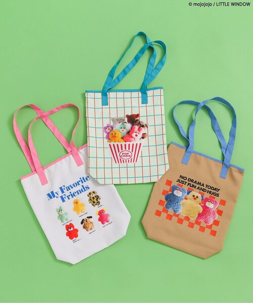 BREEZE（ブリーズ）の「mojojojo 転写トートBAG（トートバッグ・キッズ・ピンク/ベージュ/エメラルド・FREE）」の10枚目の写真