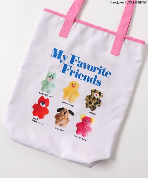 BREEZE（ブリーズ）の「mojojojo 転写トートBAG（トートバッグ・キッズ・ピンク/ベージュ/エメラルド・FREE）」の7枚目の写真