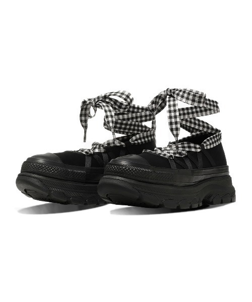 CONVERSE(コンバース)の「CONVERSE ALL STAR TREKWAVE BL OX(コンバース オールスター トレックウエーブ BL OX)(スニーカー・レディース・ブラック系/グリーン系・24cm/23.5cm/23cm/22.5cm/25cm/24.5cm)」の2枚目の写真