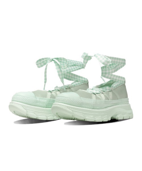 CONVERSE(コンバース)の「CONVERSE ALL STAR TREKWAVE BL OX(コンバース オールスター トレックウエーブ BL OX)(スニーカー・レディース・ブラック系/グリーン系・24cm/23.5cm/23cm/22.5cm/25cm/24.5cm)」の1枚目の写真
