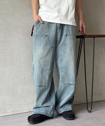 ダブルニーバレルデニム